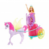 Mattel Barbie Princezna v kočáru a pohádkový kůň Dreamtopia, GJK53