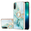 Gumený kryt Electroplating Marble na Moto E20/ E30 / E40 - Zelená Gumený kryt Electroplating Marble na Moto E20/ E30 / E40 - Zelená