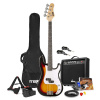 Max GigKit bezdrôtový basgitarový set - S vysielačom a prijímačom - Vrátane všetkého príslušenstva - 4/4 - Sunburst Max GigKit bezdrôtový basgitarový set - S vysielačom a prijímačom - Vrátane všetkého príslušenstva - 4/4 - Sunburst
