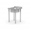 Drezový stôl skrutkovaný Hendi Kitchen Line s drezom v strede - 600x600x850 mm Drezový stôl skrutkovaný Hendi Kitchen Line s drezom v strede - 600x600x850 mm