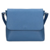 Dámska kožená crossbody kabelka Italia Nikka - modrá Dámska kožená crossbody kabelka Italia Nikka - modrá