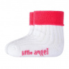 Little Angel Ponožky froté Outlast® Biela/ružová Veľ. 10-14 (7-9 cm) Little Angel Ponožky froté Outlast® Biela/ružová Veľ. 10-14 (7-9 cm)