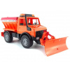 Bruder 2572 Mercedes Unimog pro zimní práce s radlicí - sypač Bruder 2572 Mercedes Unimog pro zimní práce s radlicí - sypač