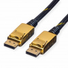 Kábel DisplayPort M/M 7.5m, 4K@60Hz, DP v1.2, 21.6Gbit/s, čierny, pozl. konektor, Gold Kábel DisplayPort M/M 7.5m, 4K@60Hz, DP v1.2, 21.6Gbit/s, čierny, pozl. konektor, Gold