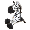 LEAN TOYS Plyšový maskot zebra čiernobiely 25 cm LEAN TOYS Plyšový maskot zebra čiernobiely 25 cm