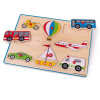 Bigjigs Toys Vkladacie puzzle dopravné prostriedky s úchytom Bigjigs Toys Vkladacie puzzle dopravné prostriedky s úchytom