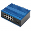 Digitus 8-portový sieťový prepínač Gigabit Ethernet PoE, priemyselný, n (DN-651137) Digitus 8-portový sieťový prepínač Gigabit Ethernet PoE, priemyselný, n (DN-651137)
