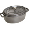 Staub Hrniec oválny 29 cm 4,2 l sivý Staub Hrniec oválny 29 cm 4,2 l sivý