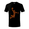 Hráč basketbalu ikony - Tričko detské bavlnené - 146 cm/10 rokov ( Čierna ) Hráč basketbalu ikony - Tričko detské bavlnené - 146 cm/10 rokov ( Čierna )