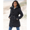 Dlhá nepremokavá prešívaná bunda s kapucňou čierna 048 Blancheporte Dlhá nepremokavá prešívaná bunda s kapucňou čierna 048 Blancheporte