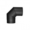 Dymové koleno Čierne Ø150mm 90° 2mm Dymové koleno Čierne Ø150mm 90° 2mm