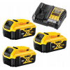 Sada napájania DeWalt 18V 5,0Ah s nabíjačkou DCB1104 a 3 batériami Sada napájania DeWalt 18V 5,0Ah s nabíjačkou DCB1104 a 3 batériami