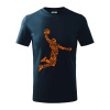 Hráč basketbalu ikony - Tričko detské bavlnené - 146 cm/10 rokov ( Tmavomodrá (takmer čierna) ) Hráč basketbalu ikony - Tričko detské bavlnené - 146 cm/10 rokov ( Tmavomodrá (takmer čierna) )