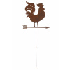 Kovová záhradná dekorácia hrdzavej napichovačky - podpory s dekorom kohúta 49 x 0,5 x 120 cm JOLIPA 39198 Kovová záhradná dekorácia hrdzavej napichovačky - podpory s dekorom kohúta 49 x 0,5 x 120 cm JOLIPA 39198