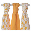 XKKO BMB Bambusová plienka Little Stars Orange, 70x70, MIX 3ks XKKO BMB Bambusová plienka Little Stars Orange, 70x70, MIX 3ks
