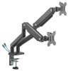 HAKY ULTRADESK BRANCH Double Polohovatelný držiak pre 2 monitory, čierny, 20KG, svorka a priechodka stola, 17 HAKY ULTRADESK BRANCH Double Polohovatelný držiak pre 2 monitory, čierny, 20KG, svorka a priechodka stola, 17