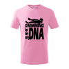 Swimming is in my DNA - Tričko detské bavlnené - 134 cm/8 rokov ( Ružová ) Swimming is in my DNA - Tričko detské bavlnené - 134 cm/8 rokov ( Ružová )