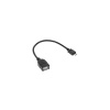 Kábel USB A (zásuvka) - micro USB, 20cm Kábel USB A (zásuvka) - micro USB, 20cm