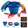 SCHILDKRÖT 7v1 skladací set na piesok, modrý SCHILDKRÖT 7v1 skladací set na piesok, modrý