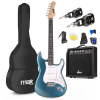 Max GigKit bezdrôtová elektrická gitara set - S vysielačom a prijímačom - Kompletný štartovací set - 4/4 - Petrol Max GigKit bezdrôtová elektrická gitara set - S vysielačom a prijímačom - Kompletný štartovací set - 4/4 - Petrol