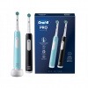 Oral-B Pro 1 PRO1CRSDUO elektrická zubná kefka Dospelý Rotujúco-oscilačná zubná kefka Čierna, Tyrkysová, Biela (PRO SERIES 1 DUO BLACK AND BLUE) Oral-B Pro 1 PRO1CRSDUO elektrická zubná kefka Dospelý Rotujúco-oscilačná zubná kefka Čierna, Tyrkysová, Biela (PRO SERIES 1 DUO BLACK AND BLUE)