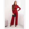 Kesi Włoski Dámsky bavlnený komplet s blúzkou a nohavicami so širokým nohavcom bordový Kesi Włoski Dámsky bavlnený komplet s blúzkou a nohavicami so širokým nohavcom bordový