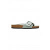 Birkenstock šľapky na plochom podpätku dámske z kože Madrid Big Buckle 1031788 zelená EUR 36 Birkenstock šľapky na plochom podpätku dámske z kože Madrid Big Buckle 1031788 zelená EUR 36