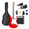 Max GigKit bezdrôtová elektrická gitara set - S vysielačom a prijímačom - Kompletný štartovací set - 4/4 - Červená Max GigKit bezdrôtová elektrická gitara set - S vysielačom a prijímačom - Kompletný štartovací set - 4/4 - Červená