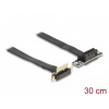 Delock Riser karta PCI Express, ze zástrčky x1 90° pravoúhlý na slot x1 90° pravoúhlý, s kabelem, délka 30 cm Delock Riser karta PCI Express, ze zástrčky x1 90° pravoúhlý na slot x1 90° pravoúhlý, s kabelem, délka 30 cm