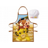 Euroswan Detská zástera s kuchárskou čiapkou Leví kráľ 2 diely Euroswan Detská zástera s kuchárskou čiapkou Leví kráľ 2 diely