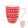 Orion Hrnček porcelánový RED LOVE 350 ml Orion Hrnček porcelánový RED LOVE 350 ml