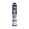 TYTAN PU pena pištolová nízskoexpanzná GUN 60 750ml od-10do+30 TYTAN PU pena pištolová nízskoexpanzná GUN 60 750ml od-10do+30