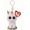 Biely jednorožec kľúčenka Beanie Boos Pixy veľké oči Biely jednorožec kľúčenka Beanie Boos Pixy veľké oči