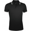 SOĽS Pasadena Pánske polo tričko SL00577 Black / White L SOĽS Pasadena Pánske polo tričko SL00577 Black / White L