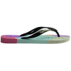 Havaianas Women's Top Logomania Colors II Black Flip Flops Black 1/2 Havaianas Women's Top Logomania Colors II Black Flip Flops Black 1/2