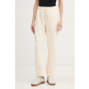 Calvin Klein Jeans teplákové nohavice dámske bavlnené LV047F210G béžová L Calvin Klein Jeans teplákové nohavice dámske bavlnené LV047F210G béžová L