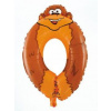 Balón foliový Opica 35 cm - číslica 0 (NEMOŽNO PLNIŤ HELIOM) - safari Balón foliový Opica 35 cm - číslica 0 (NEMOŽNO PLNIŤ HELIOM) - safari