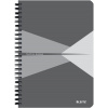 LEITZ Office A5, mäkké dosky, štvorčekový, sivý LEITZ Office A5, mäkké dosky, štvorčekový, sivý