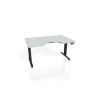 Pracovný stôl Motion Ergo, PO, 2S, 180x70,5-120,5x90 cm, sivá/čierna Pracovný stôl Motion Ergo, PO, 2S, 180x70,5-120,5x90 cm, sivá/čierna