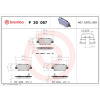 BREMBO Sada brzdových platničiek kotúčovej brzdy BREMBO P 30 067 BREMBO Sada brzdových platničiek kotúčovej brzdy BREMBO P 30 067