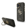 Guess PU 4G Metal Logo Stand Camera Frame zadný kryt pre iPhone 16 Black Guess PU 4G Metal Logo Stand Camera Frame zadný kryt pre iPhone 16 Black