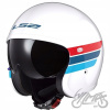 Otvorená prilba LS2 OF599 Spitfire II Retro biela/modrá/červená XS Otvorená prilba LS2 OF599 Spitfire II Retro biela/modrá/červená XS