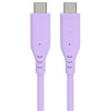 PremiumCord Silikonový kabel s konektory USB-C 60W 480Mbps fialový extra měkký 1,5m ku31sa15v PremiumCord Silikonový kabel s konektory USB-C 60W 480Mbps fialový extra měkký 1,5m ku31sa15v