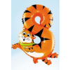 Balón foliový Tiger 35 cm - číslica 8 (NEMOŽNOSŤ PLNIŤ HÉLIOM) - safari Balón foliový Tiger 35 cm - číslica 8 (NEMOŽNOSŤ PLNIŤ HÉLIOM) - safari