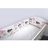 Mantinel do postieľky biely so sivou - Baletka, 360 cm dlhý (vhodné do postieľky rozmerov 120x60 cm) Mantinel do postieľky biely so sivou - Baletka, 360 cm dlhý (vhodné do postieľky rozmerov 120x60 cm)