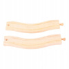Oblúkové koľaje Bigjigs 22cm 2ks Oblúkové koľaje Bigjigs 22cm 2ks