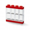 LEGO zberateľská skrinka na 8 minifigúrok - červená LEGO zberateľská skrinka na 8 minifigúrok - červená
