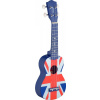Stagg US UK-FLAG, sopránové ukulele, modré s motivem britské vlajky Stagg US UK-FLAG, sopránové ukulele, modré s motivem britské vlajky