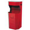 HTI Odpadkový koš s popelníkem 50 l. - červený MC-5228-6 HTI Odpadkový koš s popelníkem 50 l. - červený MC-5228-6