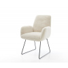 Jedálenská stolička Zoa-Flex plyšový manšester krémovo biela tenká Jedálenská stolička Zoa-Flex plyšový manšester krémovo biela tenká